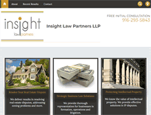 Tablet Screenshot of insightlawpartners.com